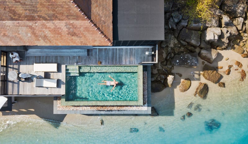 Ocean Front Villa Aerial View